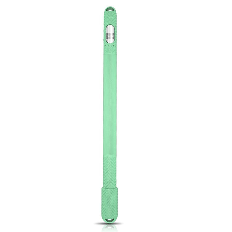Anti-slip Silicone Cap Holder Protective Nib Case for Apple Pencil - Cyan