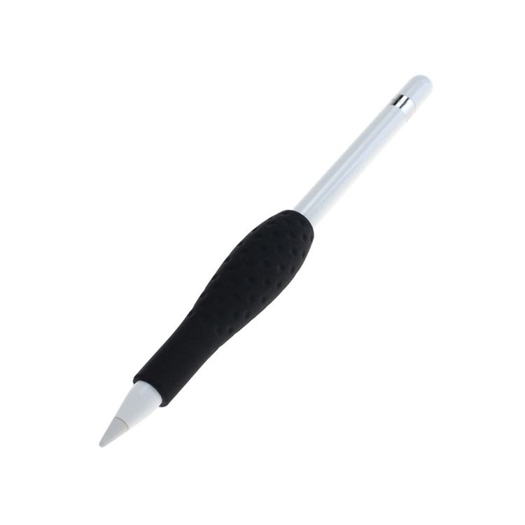 Soft Silicone Touch Pen Sleeve Holder Grip for Apple Pencil - Black