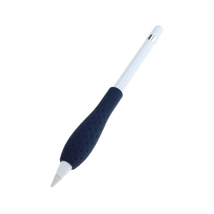 Soft Silicone Touch Pen Sleeve Holder Grip for Apple Pencil - Dark Blue