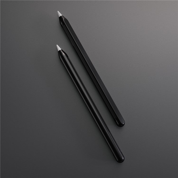 Anti-slip Plastic Stylus Pen Sleeve Protective Case for Apple Pencil (2nd Generation) - Black