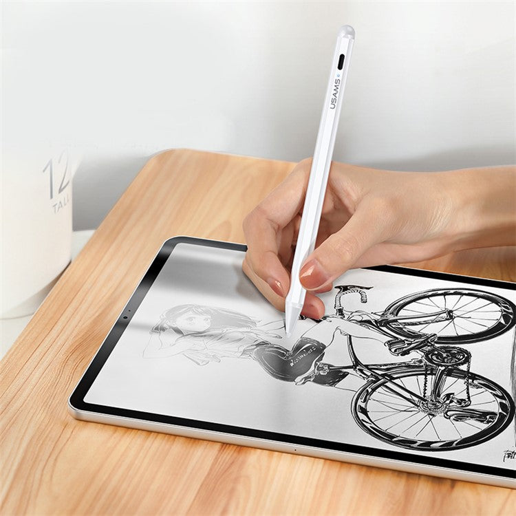 USAMS US-ZB135 Precise Touch Palm Rejection Active Touch Capacitive Stylus Pen for 2018-2020 Apple iPad