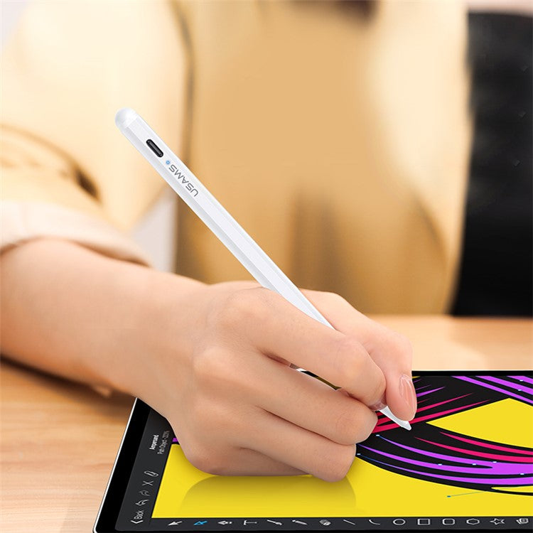 USAMS US-ZB135 Precise Touch Palm Rejection Active Touch Capacitive Stylus Pen for 2018-2020 Apple iPad