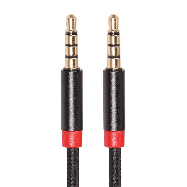 2M 3.5 mm Male to Male 4-Conductor Auxiliary Stereo Aux Cable
