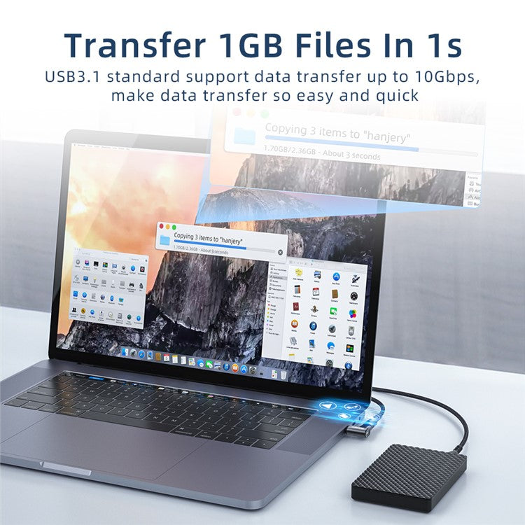 ESSAGER EZJCX-KTZ0G 24-Pin Magnetic Type-C OTG Adapter USB-C 3.1 Fast Charging Data Converter 10Gbs Data Sync Connector