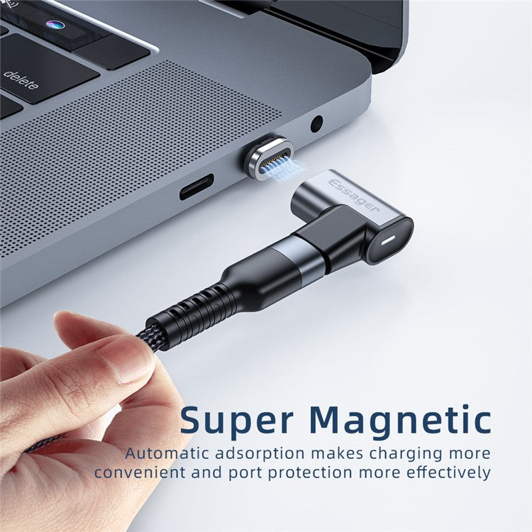 ESSAGER EZJCX-KTZ0G 24-Pin Magnetic Type-C OTG Adapter USB-C 3.1 Fast Charging Data Converter 10Gbs Data Sync Connector