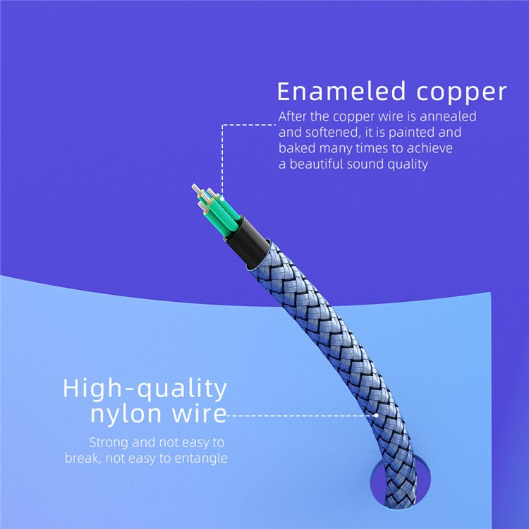 ESSAGER 0.25m 3.5mm Female to Dual 3.5mm Male Mic AUX Audio Y Splitter Cable Headphone Adapter Cord