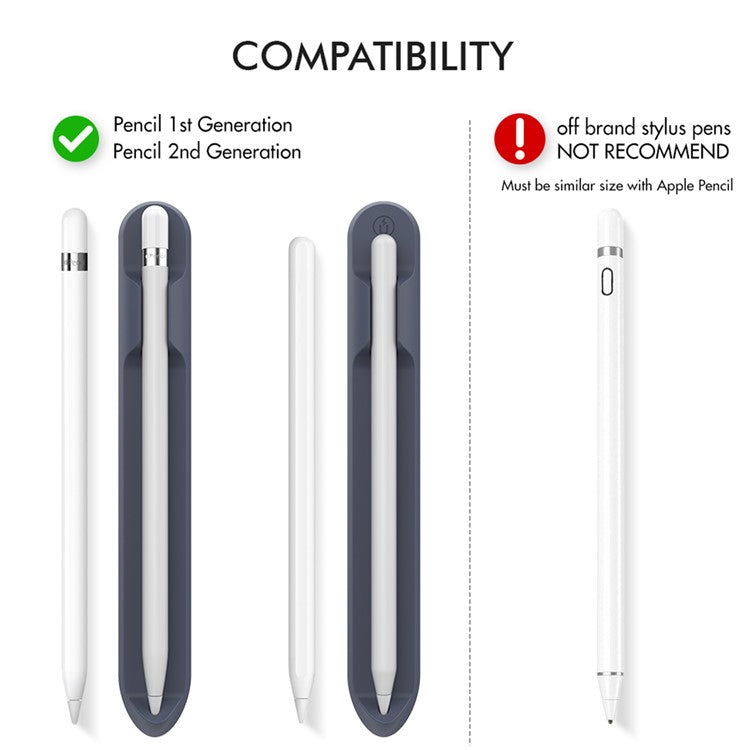 Love Mei Magnetic Liquid Silicone Pencil Case Holder Sticker Apple Pencil Pocket Sleeve for Apple Pencil 1st / 2nd - Pink