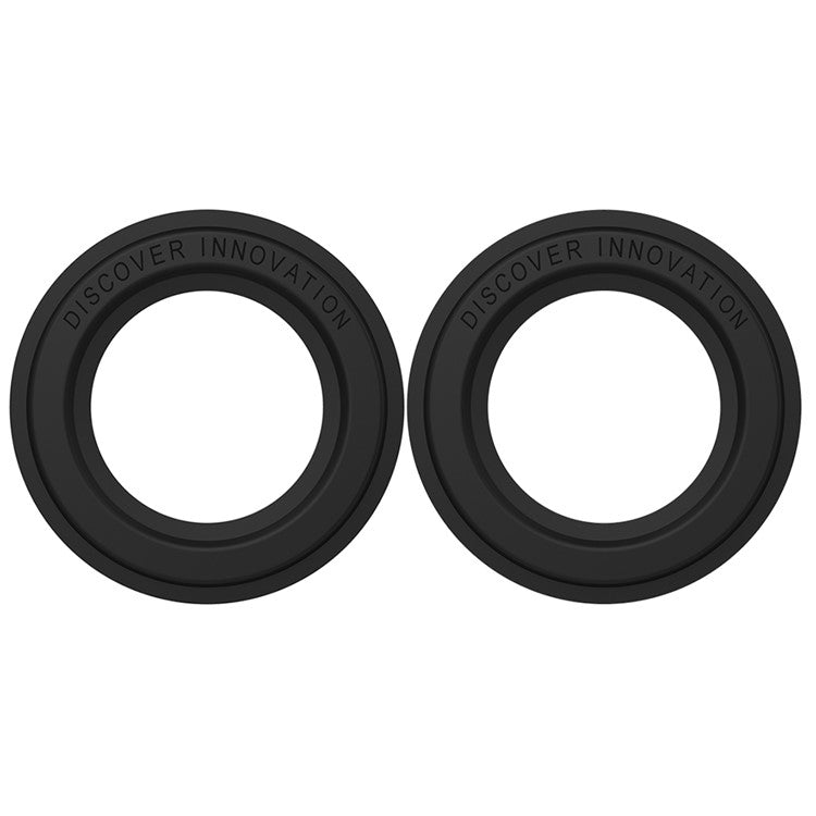 NILLKIN 2Pcs Slim and Compact Strong Magnet Absorption SnapHold Magnetic Sticker for Smartphones Compatible with MagSafe - Black
