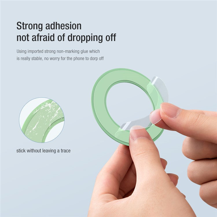 NILLKIN Multi-Color Strong Magnet SnapHold Magnetic Sticker for Smartphones Compatible with MagSafe - Black