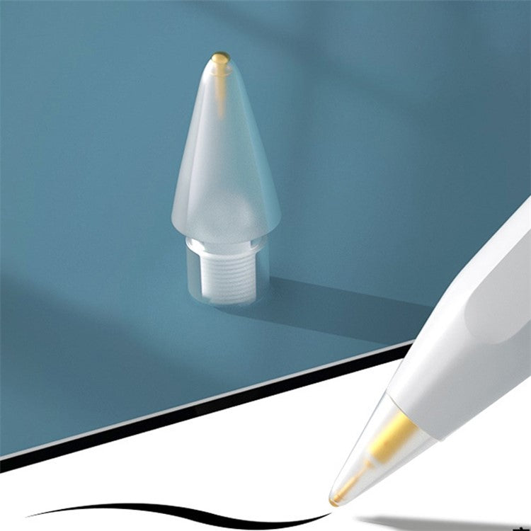 6.0 Pencil Tips for Apple Pencil 1st Gen / 2nd Gen Transparent Pen Nibs Replacement Tips for iPad Pencil