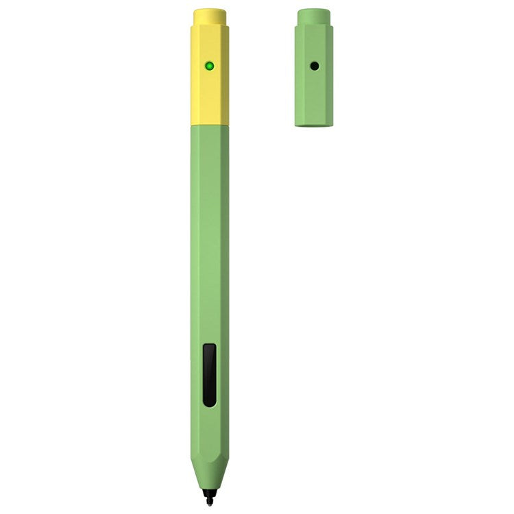 For Microsoft Surface Pen Liquid Silicone Protective Pencil Case Dust Proof Wrap Cover Sleeve - Green