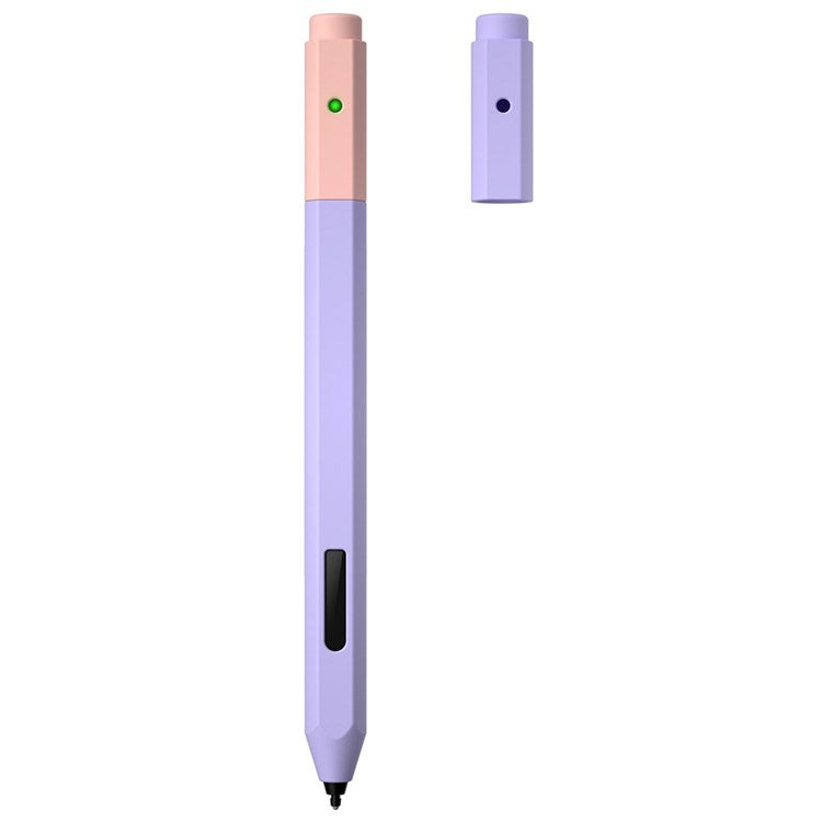 For Microsoft Surface Pen Liquid Silicone Protective Pencil Case Dust Proof Wrap Cover Sleeve - Purple