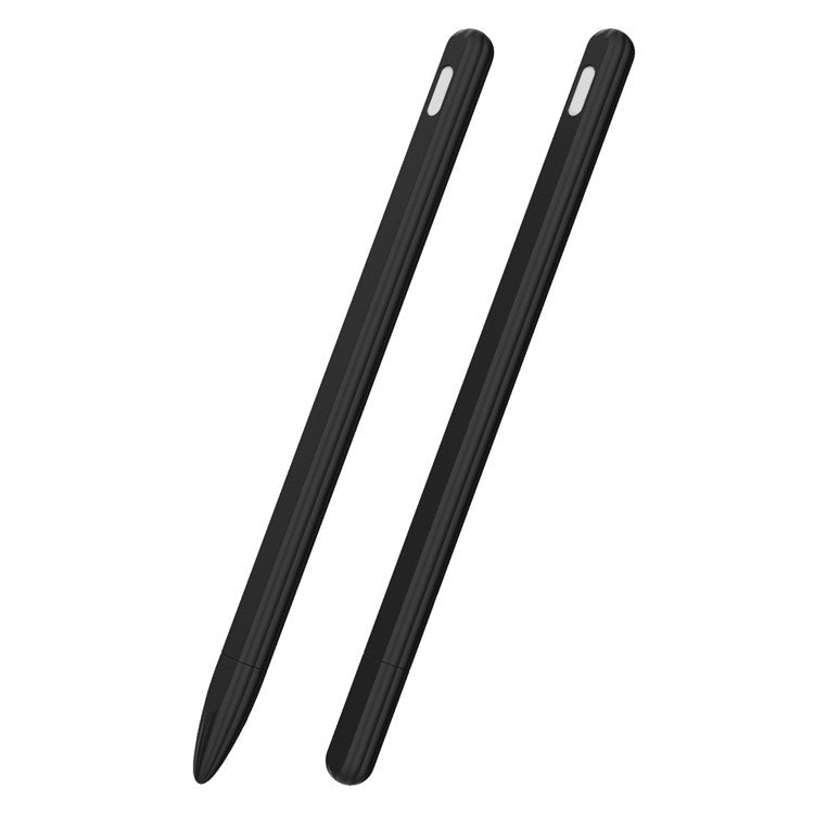 For Apple Pencil Pro / Pencil (2nd Generation) Anti-Slip Liquid Silicone Stylus Pen Sleeve Stylus Pen Cover - Black