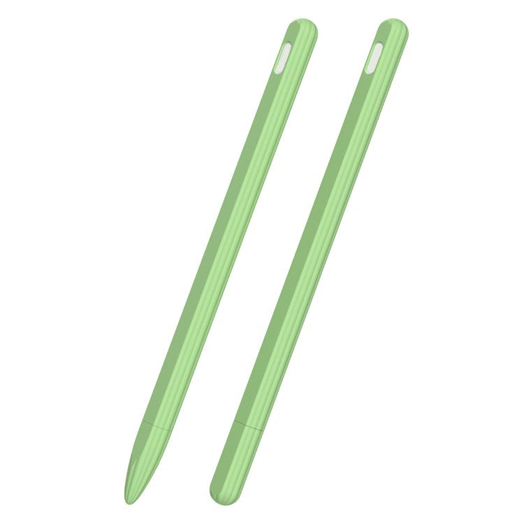 For Apple Pencil Pro / Pencil (2nd Generation) Anti-Slip Liquid Silicone Stylus Pen Sleeve Stylus Pen Cover - Green