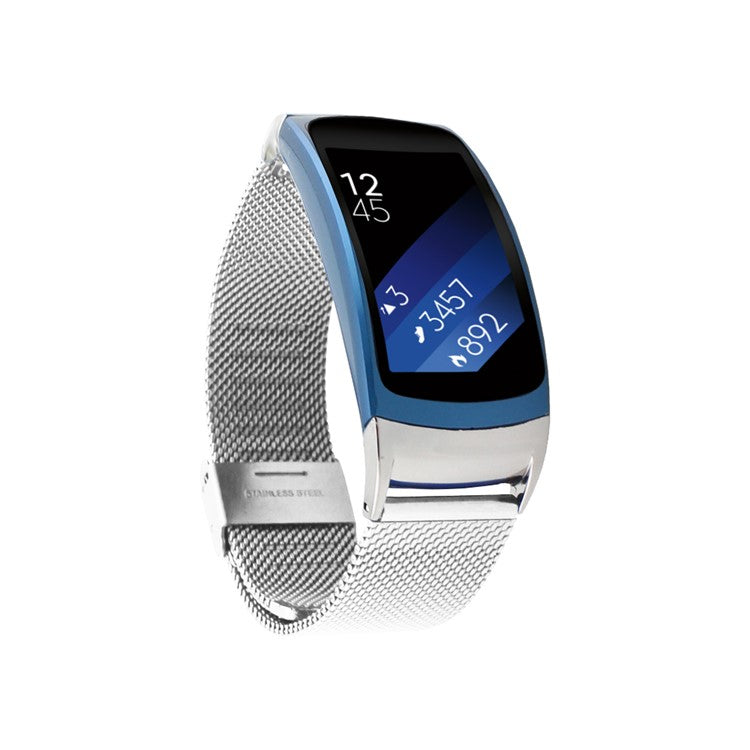 Mesh Stainless Steel Wrist Watch Strap for Samsung Gear Fit 2 SM-R360 - Silver Color