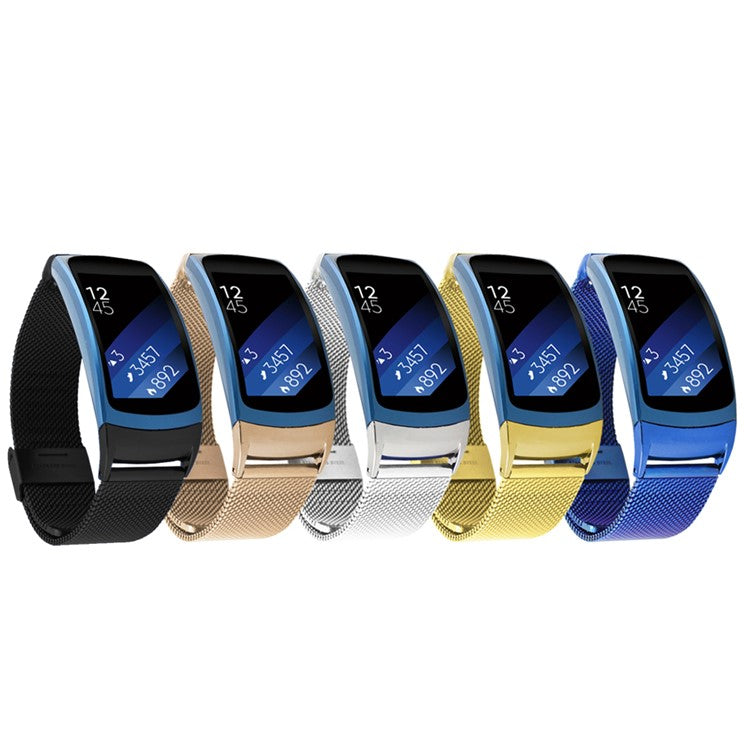 Mesh Stainless Steel Wrist Watch Strap for Samsung Gear Fit 2 SM-R360 - Silver Color