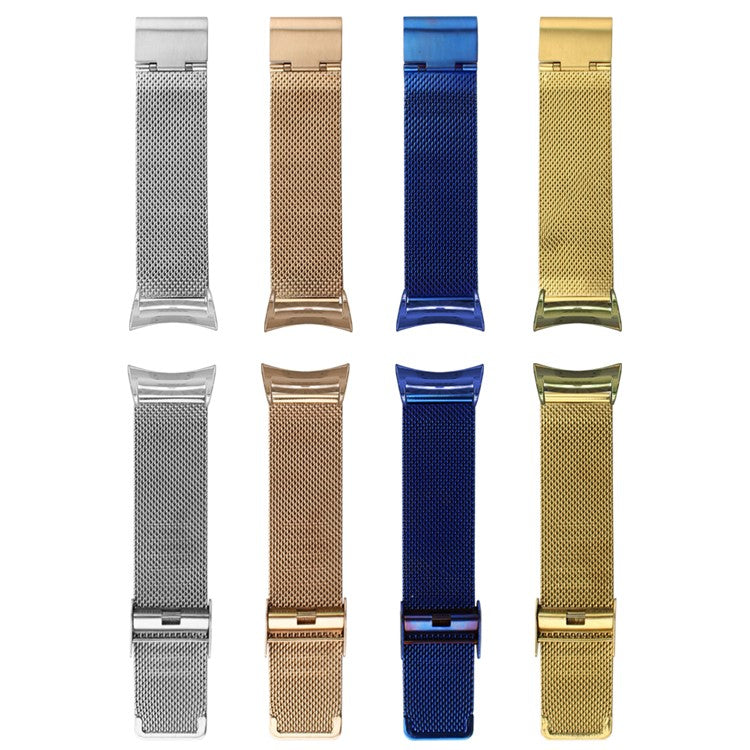 Mesh Stainless Steel Wrist Watch Strap for Samsung Gear Fit 2 SM-R360 - Silver Color
