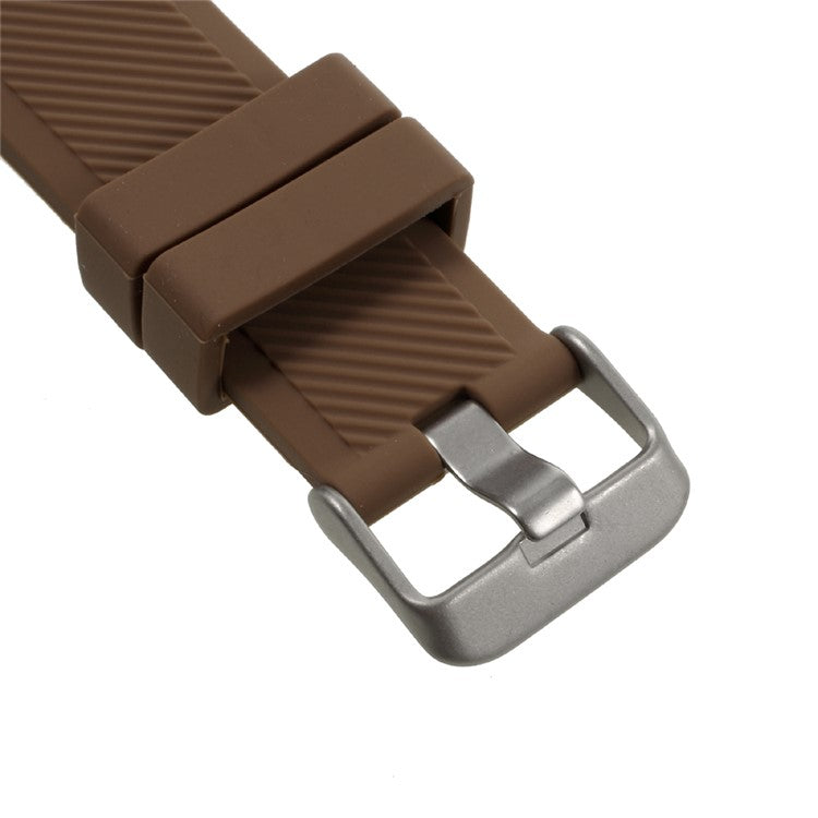22mm Sports Silicone Bracelet Watch Band for Samsung Gear S3 Classic / Frontier - Brown