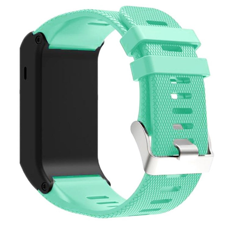 Soft Silicone Sport Style Replacement Watch Band for Garmin Vivoactive HR - Cyan