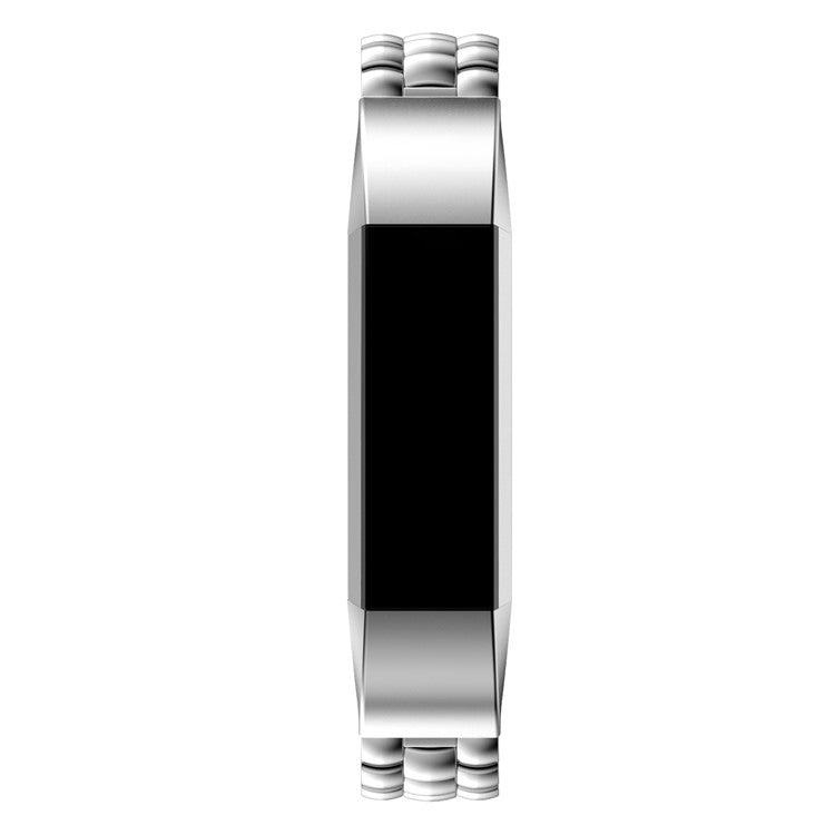 Three Beads Stainless Steel Wristband for Fitbit Alta - Silver Color