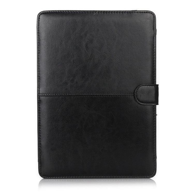 Crazy Horse Leather Protective Case for MacBook 12-inch with Retina Display(2015) - Black