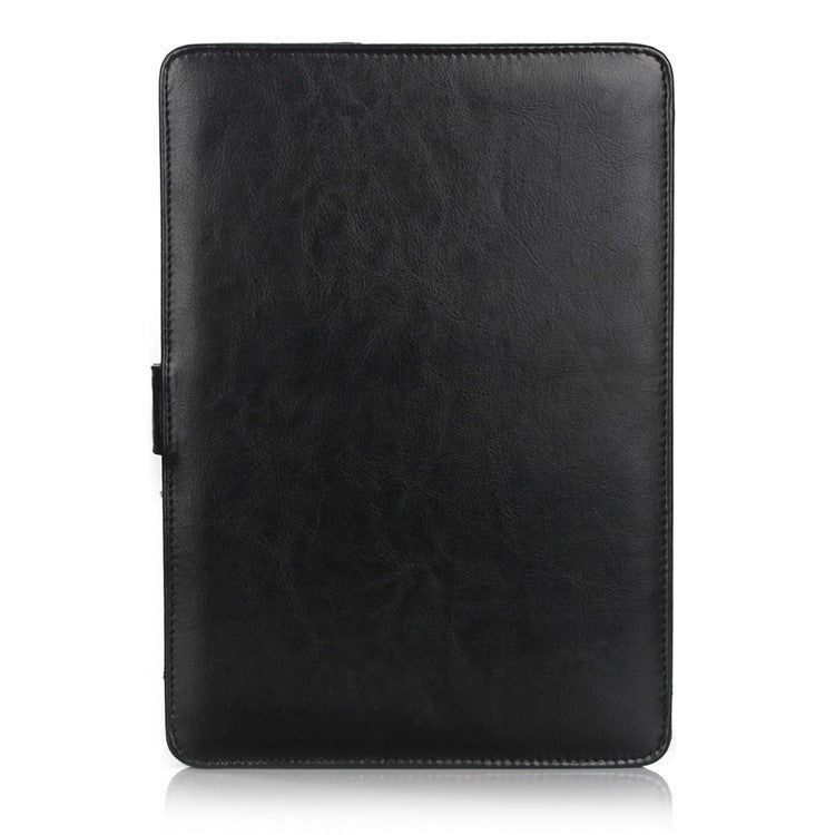 Crazy Horse Leather Protective Case for MacBook 12-inch with Retina Display(2015) - Black