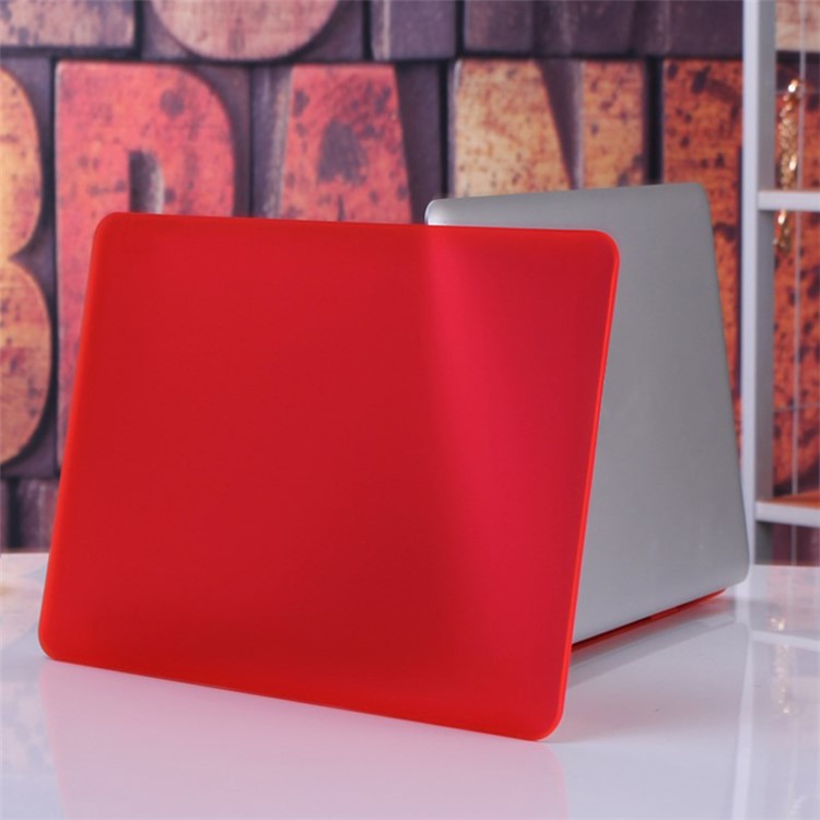 ENKAY HAT PRINCE Matte PC Full Body Cover + Keyboard Film + Anti-dust Plugs for MacBook Pro 13.3" Retina A1425 - Red