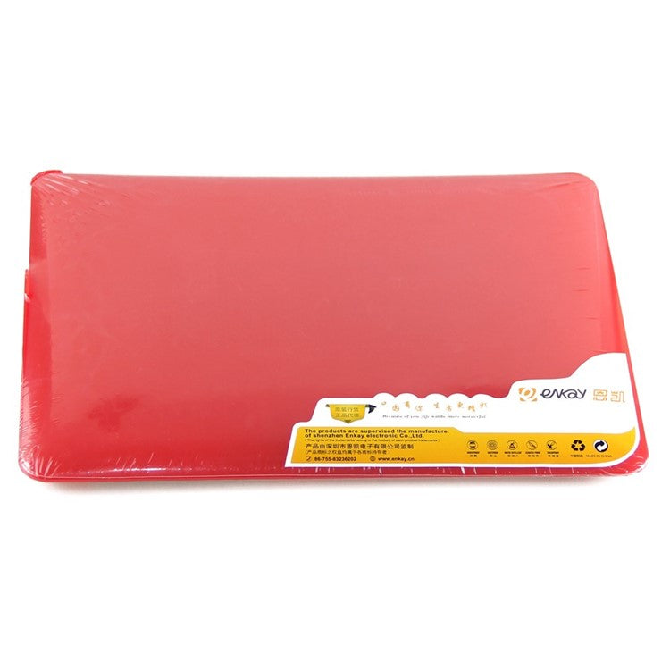 ENKAY HAT PRINCE Matte PC Full Body Cover + Keyboard Film + Anti-dust Plugs for MacBook Pro 13.3" Retina A1425 - Red