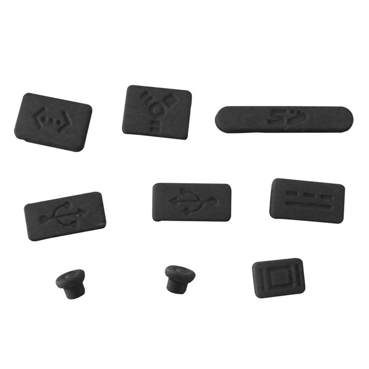 Black ENKAY HAT PRINCE Matte PC Protective Cover + Keyboard Film + Anti-dust Plugs for MacBook Pro 13.3" A1278