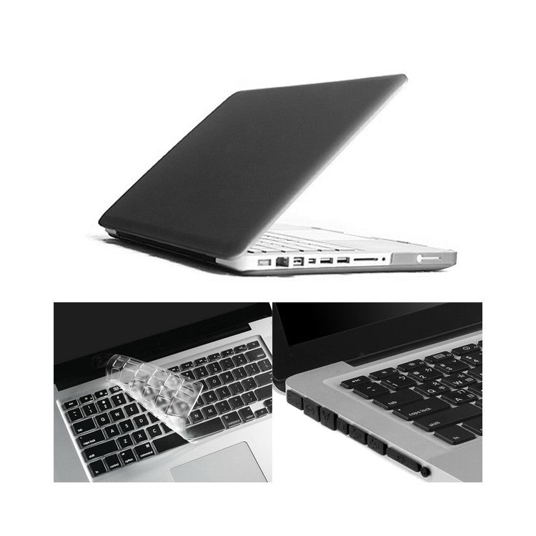 Grey ENKAY HAT PRINCE Matte PC Protective Cover + Keyboard Film + Anti-dust Plugs for MacBook Pro 13.3" A1278
