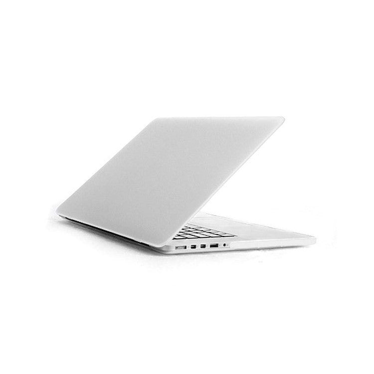 White ENKAY HAT PRINCE Matte Plastic Case + Keyboard Film + Anti-dust Plugs for MacBook Pro 15.4" w/ Retina Display (A1398)