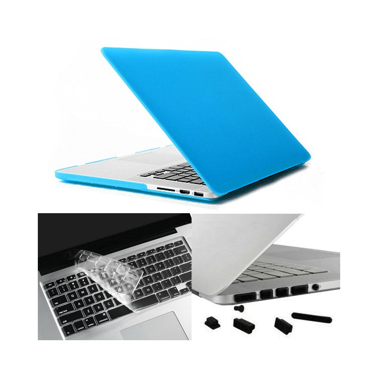 Baby Blue ENKAY HAT PRINCE for MacBook Pro 15.4" w/ Retina Display (A1398) Matte PC Case + Keyboard Film + Anti-dust Plugs