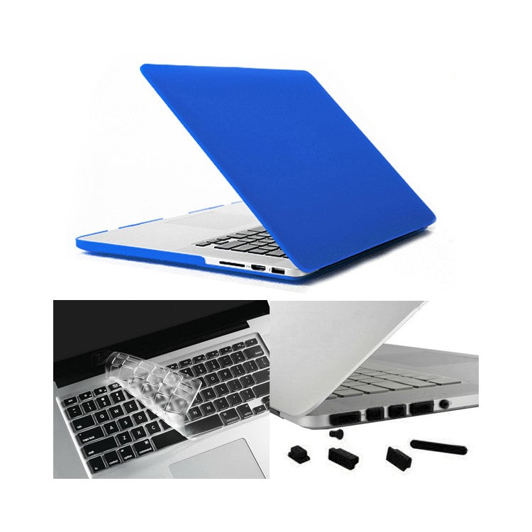 Deep Blue ENKAY HAT PRINCE for MacBook Pro 15.4" w/ Retina Display (A1398) Matte PC Shell + Keyboard Film + Anti-dust Plugs