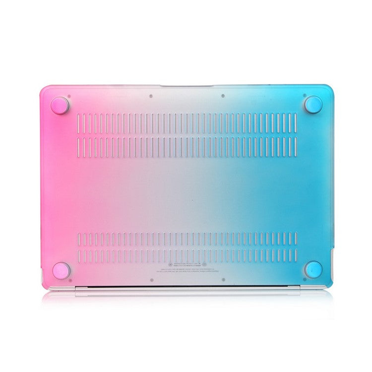 Fashion Rainbow Hard Protective Cover for MacBook 12-inch with Retina Display(2015) - Rose / Blue