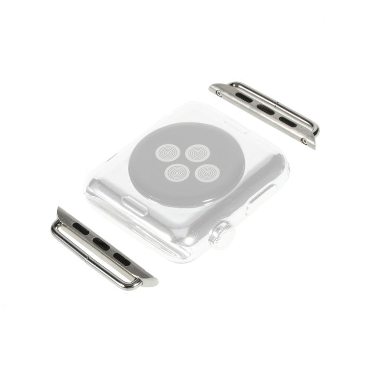 Replacement Metal Band Axle Connector Clasp for Apple Watch Series SE / SE (2022) / 6 / 5 / 4 44mm / Series 3 / 2 / 1 42mm - Silver Color