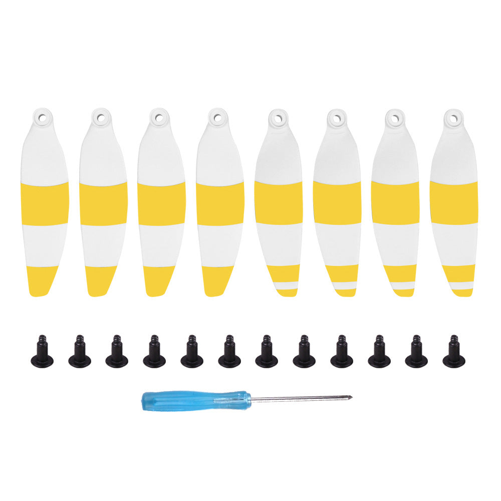 8PCS/Set Colorful RC Drone Blade Propellers for DJI Mavic Mini 4726F - White / Yellow