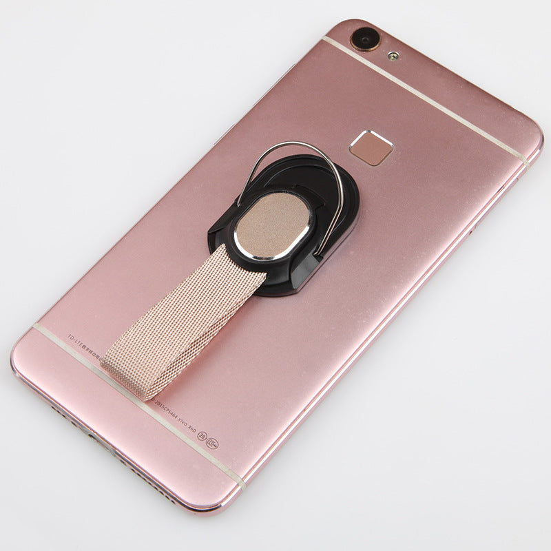 Universal Finger Strap Grip Self Holder Mobile Phone Stand (Gold)