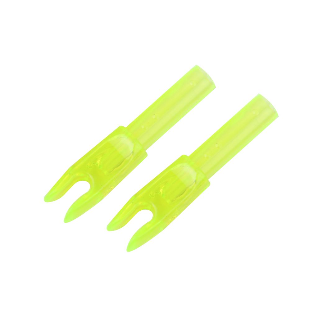 10pcs Archery plastic Nock Arrow Shaft End Accessories transparent yellow