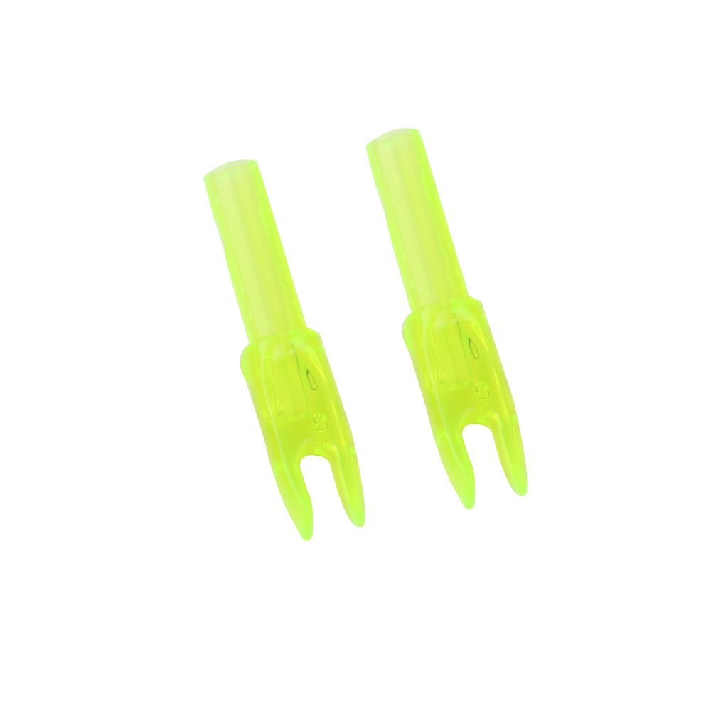 10pcs Archery plastic Nock Arrow Shaft End Accessories transparent yellow
