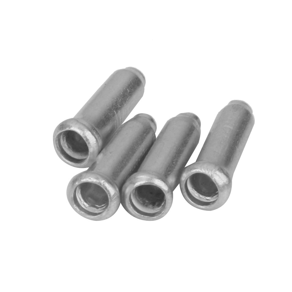 100pcs Bicycle Bike Shifter Brake Cable Tips Caps End Crimp Silver