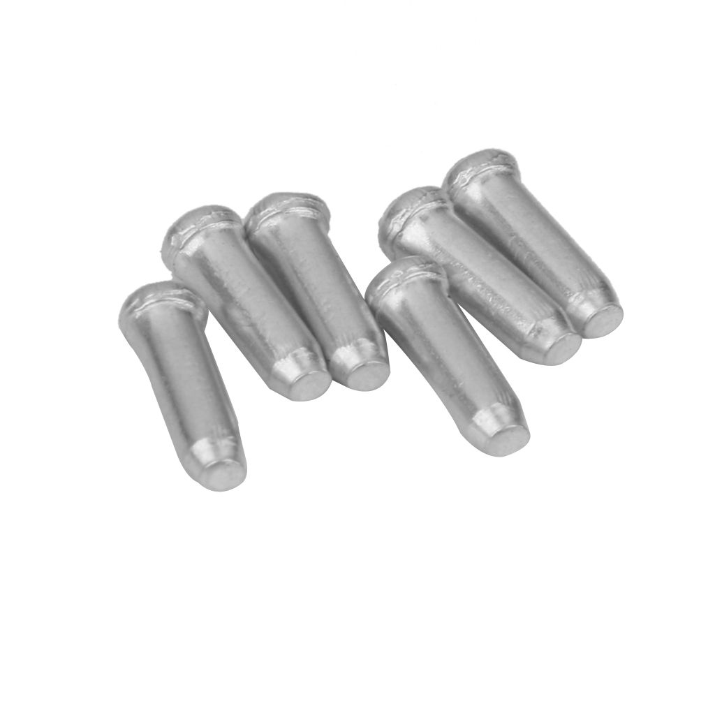 100pcs Bicycle Bike Shifter Brake Cable Tips Caps End Crimp Silver