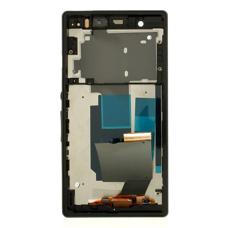 For Sony Xperia Z C6603 L36h LCD Screen and Digitizer Assembly with Front Housing OEM - Black