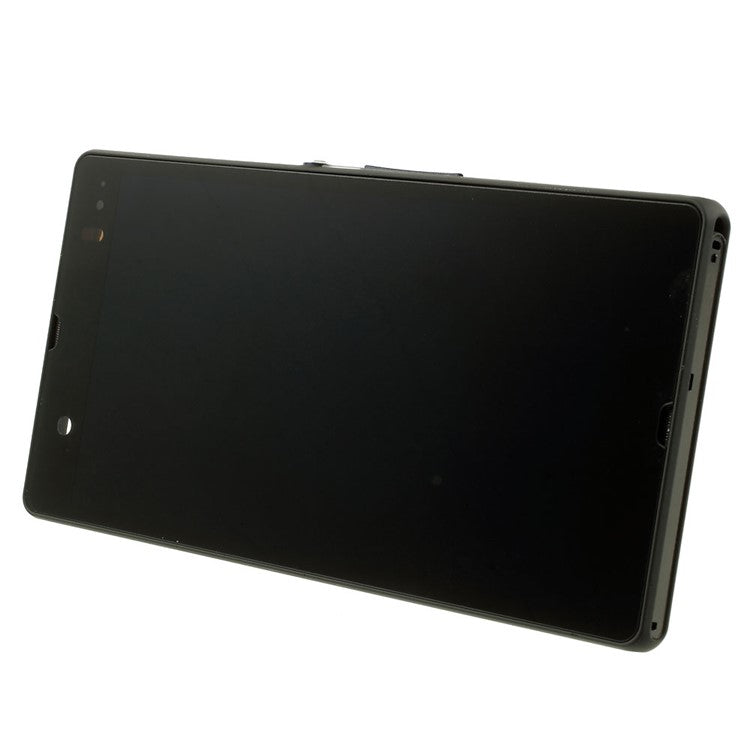 For Sony Xperia Z C6603 L36h LCD Screen and Digitizer Assembly with Front Housing OEM - Black
