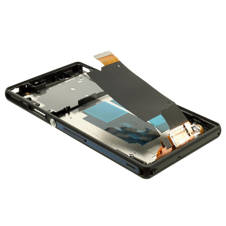 For Sony Xperia Z C6603 L36h LCD Screen and Digitizer Assembly with Front Housing OEM - Black