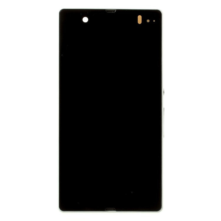 For Sony Xperia Z C6603 L36h LCD Screen and Digitizer Assembly with Front Housing OEM - White