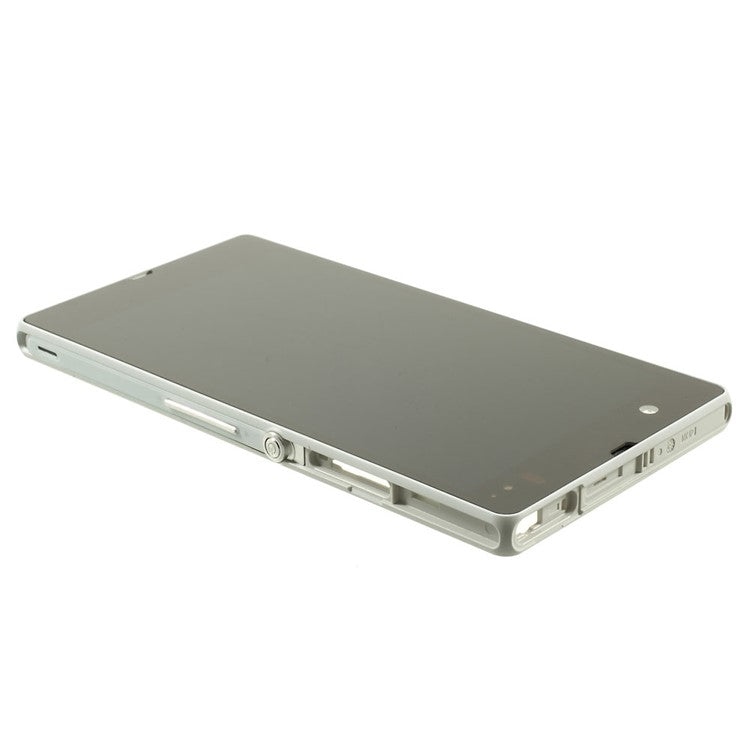 For Sony Xperia Z C6603 L36h LCD Screen and Digitizer Assembly with Front Housing OEM - White