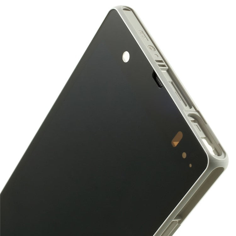 For Sony Xperia Z C6603 L36h LCD Screen and Digitizer Assembly with Front Housing OEM - White