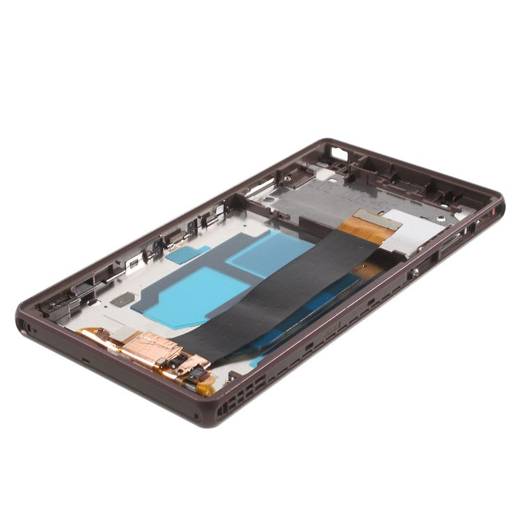 For Sony Xperia Z C6603 L36h LCD Screen and Digitizer Assembly with Front Housing OEM - Purple