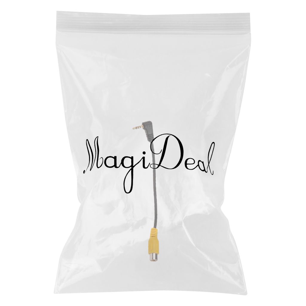 2.5mm Stereo Male Plug to 1 RCA Female Jack Video Adapter Converter Cable