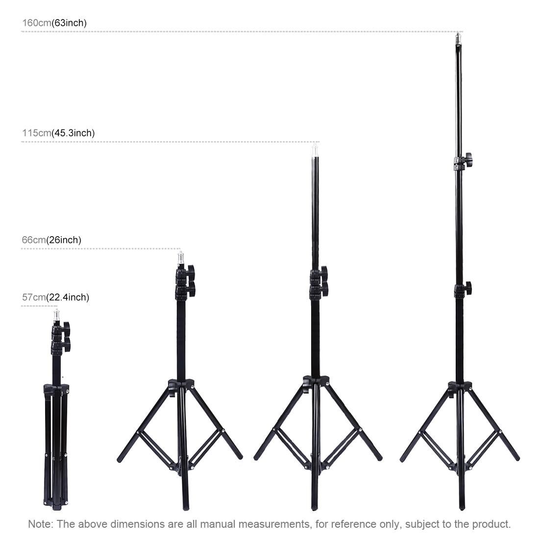 PULUZ 1.6m Height Tripod Mount Holder for Vlogging Video Light Live Broadcast Kits